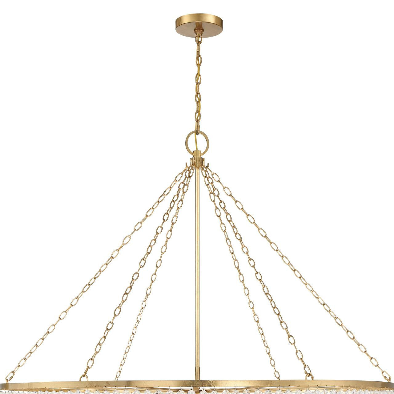 Gold Crystal chandelier - Iris Trace for dining room view 7