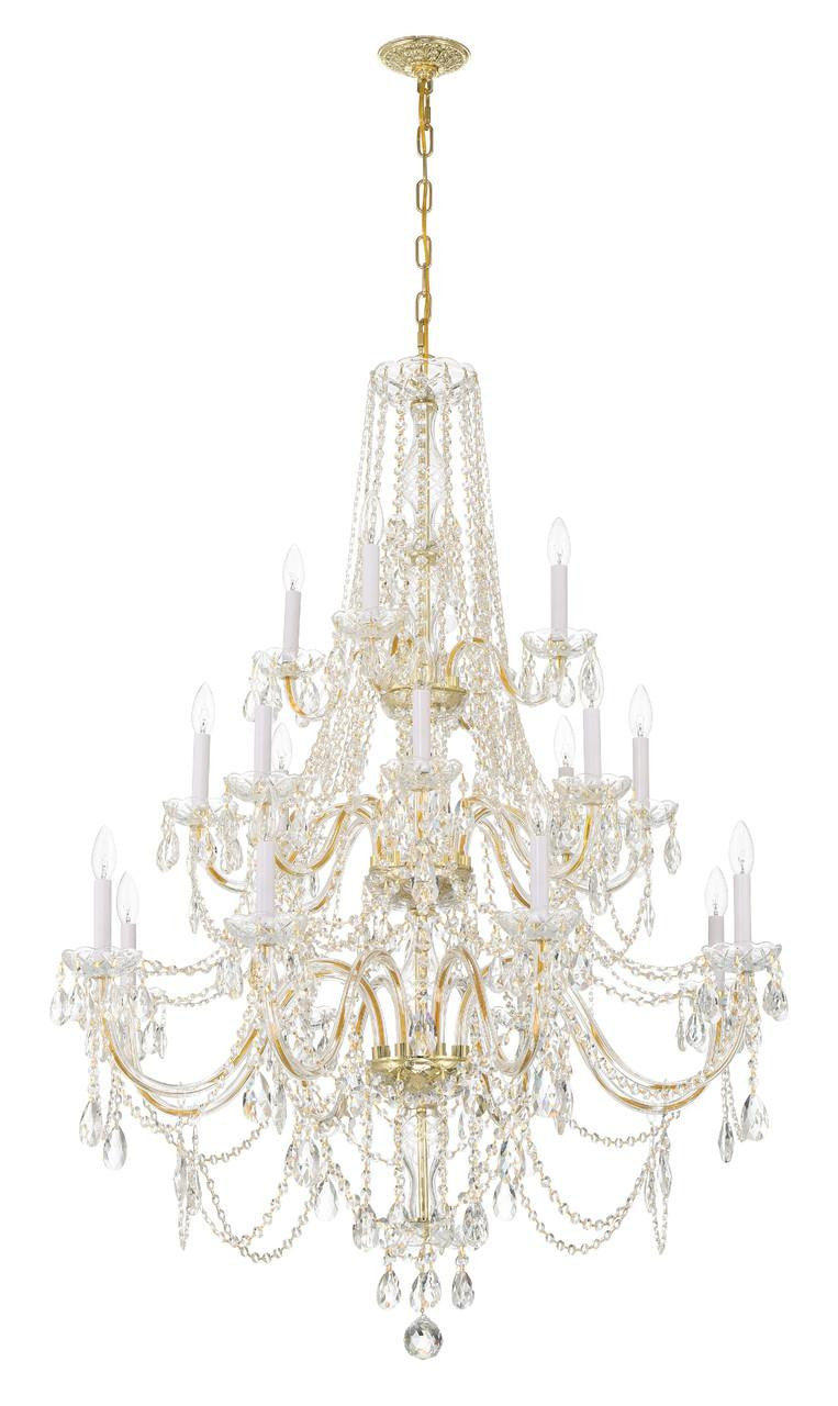 Clear Crystal chandelier - Ansel Trace for dining room view 7