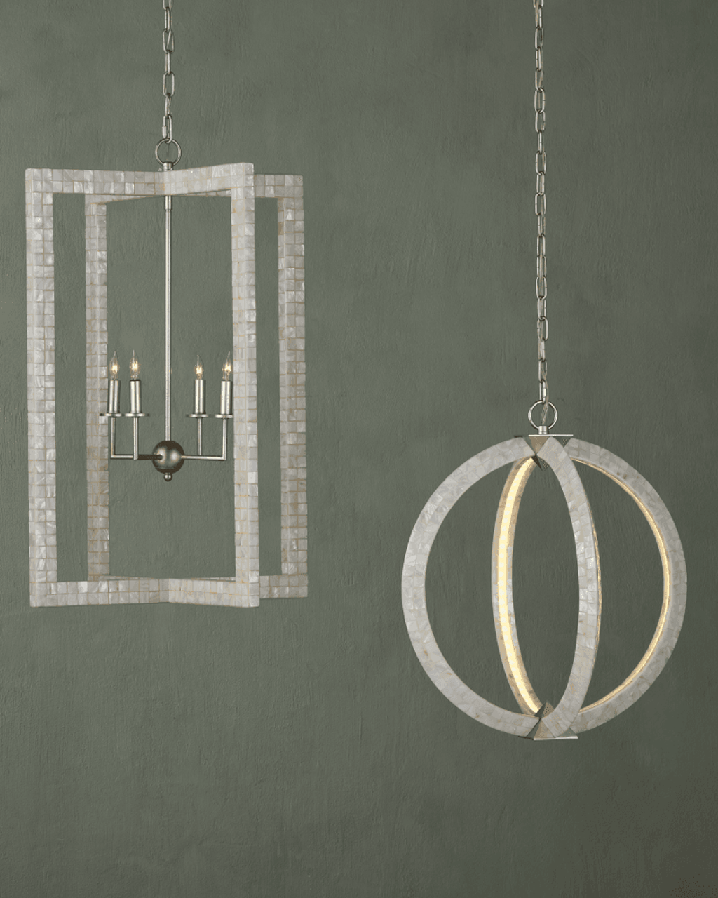 Brass Brass Round chandelier - Evren Dawn for dining room view 9