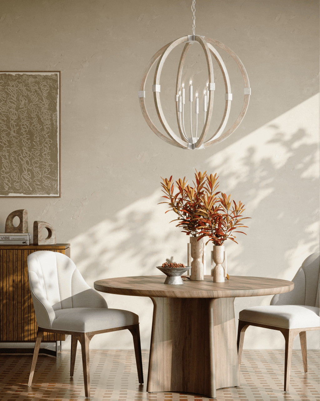 Black Iron chandelier - Ottilie Verge for dining room view 6