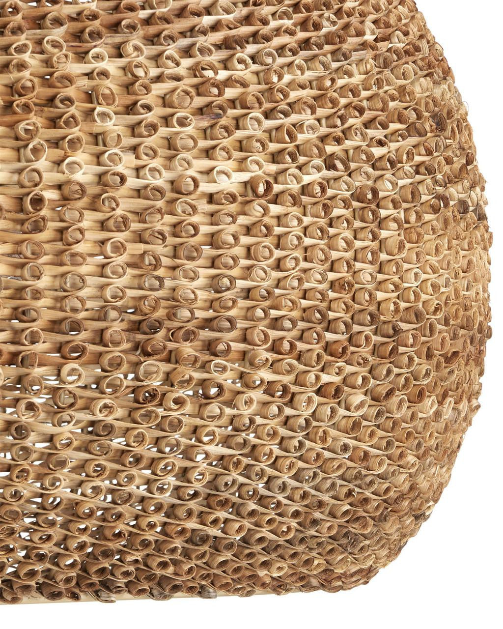 Natural Rattan Round chandelier - Paloma Dawn for dining room view 7