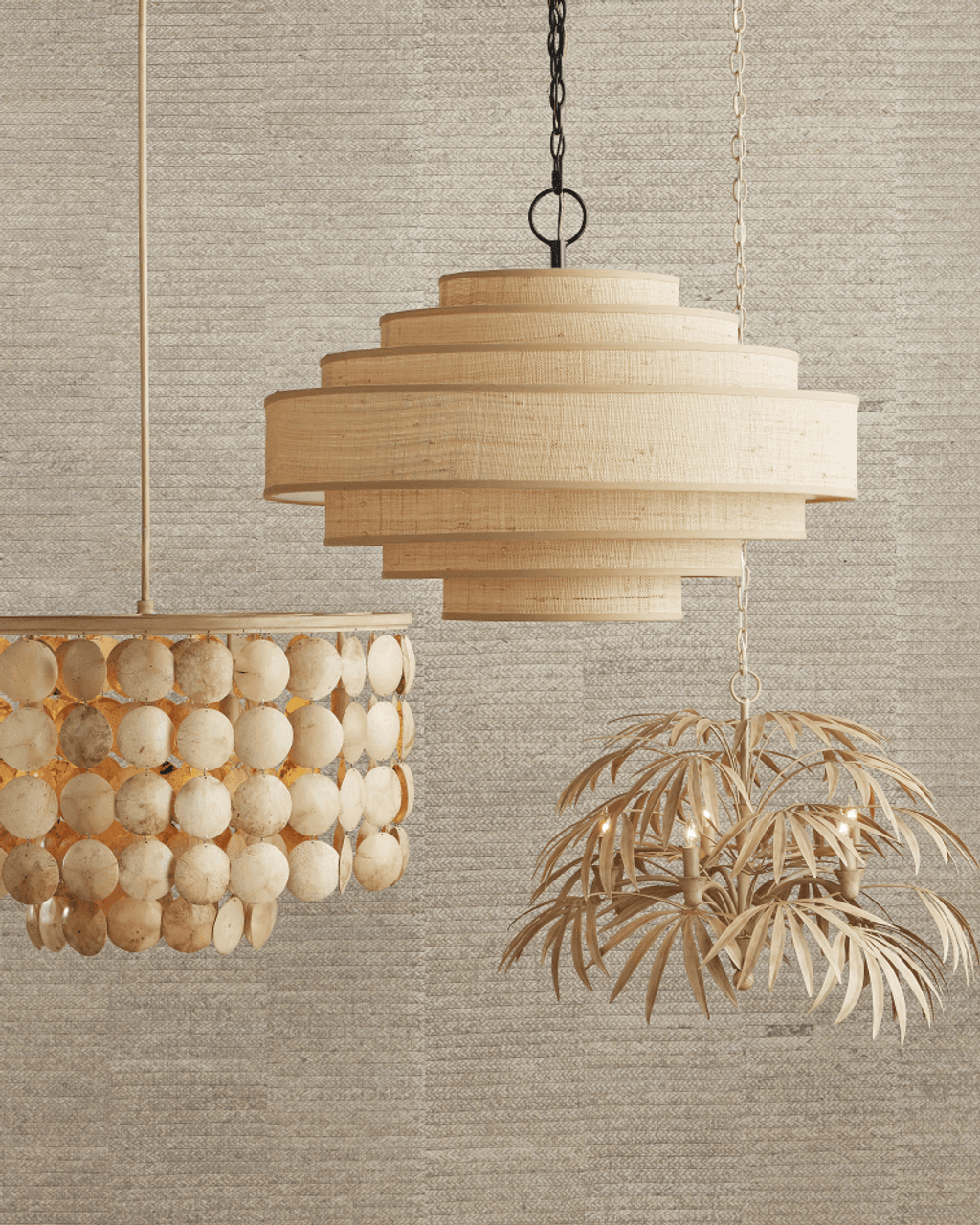Brass Iron chandelier - Livia Meadow for dining room view 8