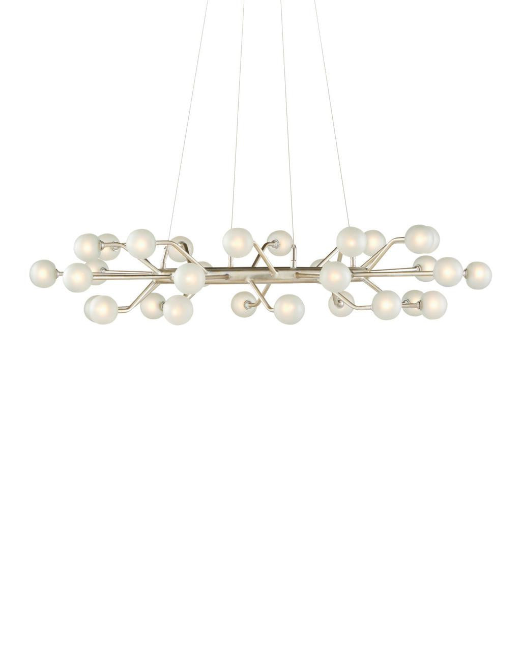 Silver Glass chandelier - Petra Verge for dining room view 1