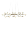 Silver Glass chandelier - Petra Verge for dining room view 1