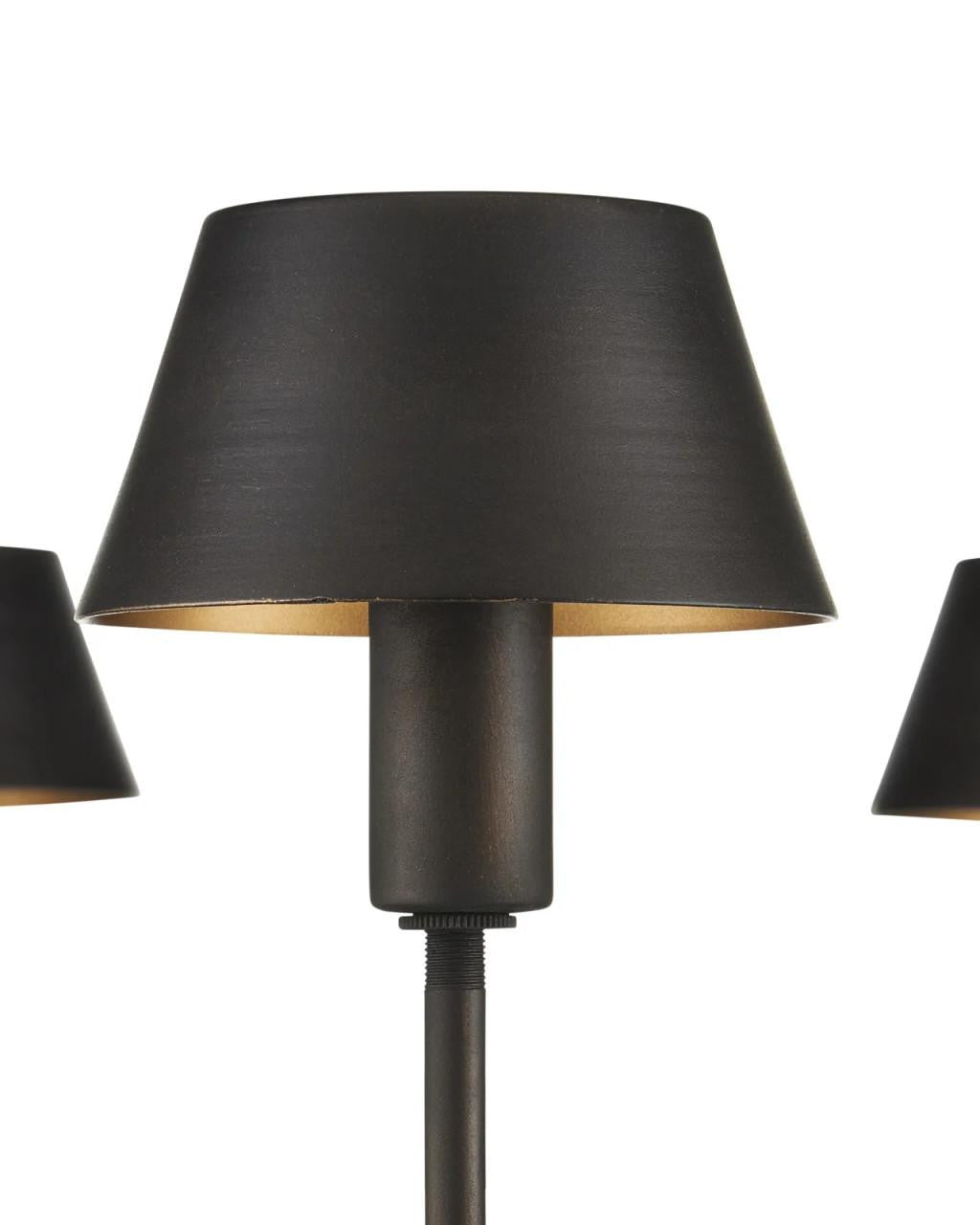 Bronze Iron chandelier - Una Verge for dining room view 3