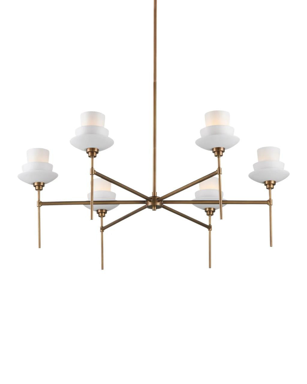Black Glass Round chandelier - Bexley Verge for dining room view 6