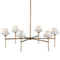 Antique Brass Brass chandelier - Celia Verge for dining room view 1