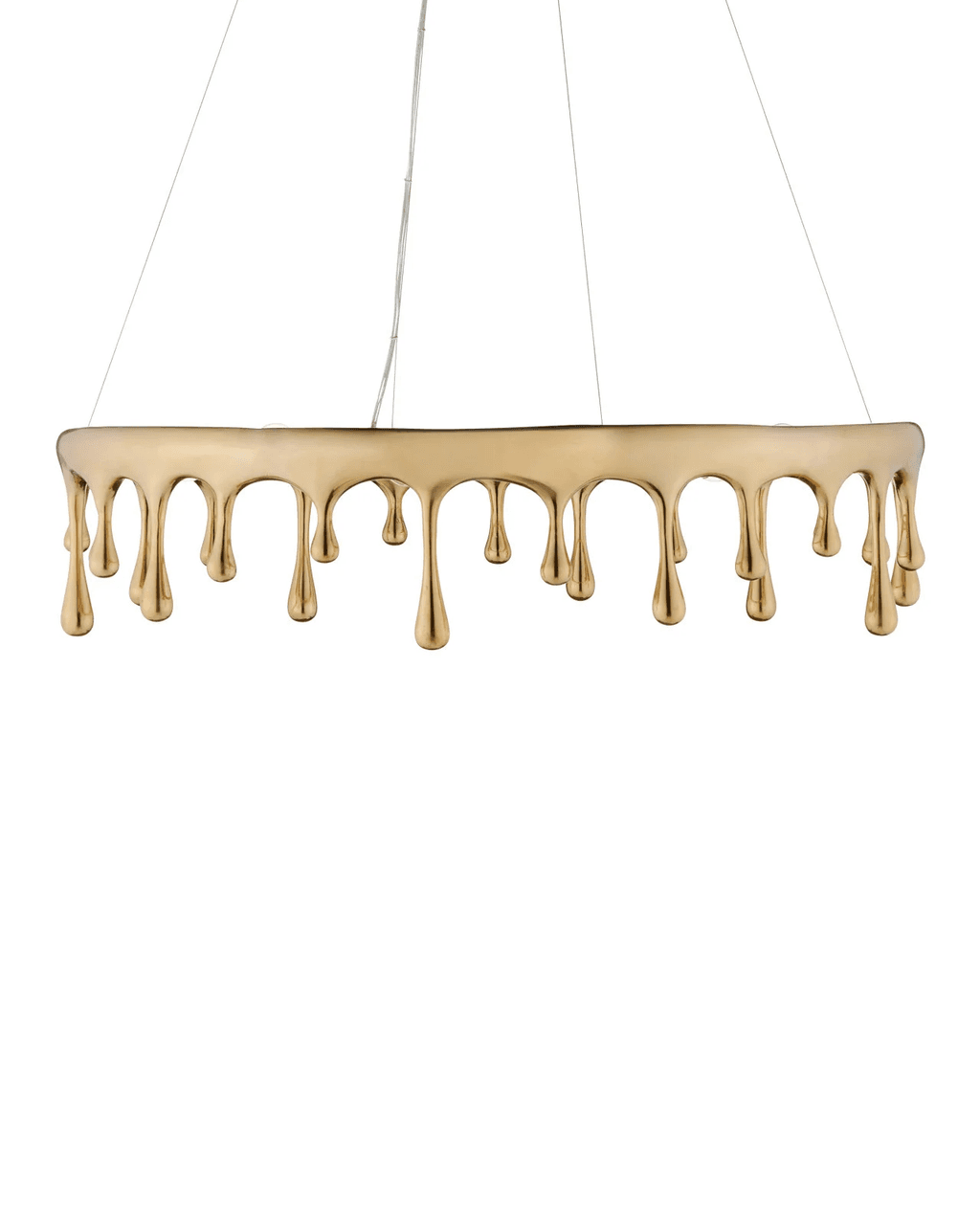 Brass Brass Round chandelier - Evren Dawn for dining room view 6
