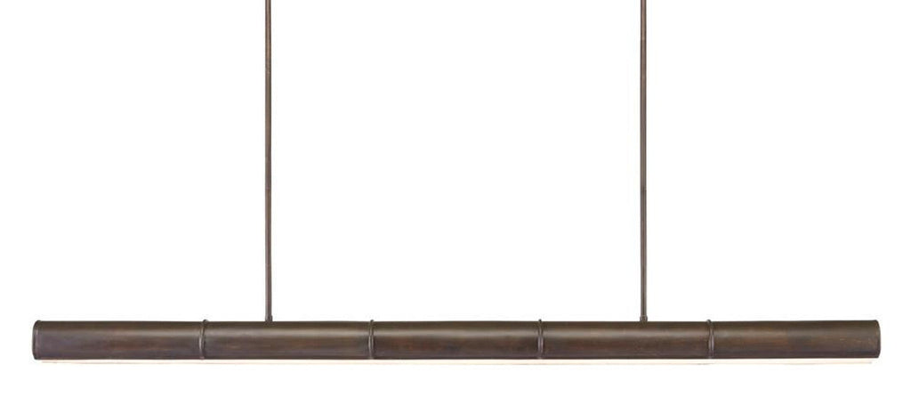 White Acrylic Linear chandelier - Nico Meadow for dining room view 4