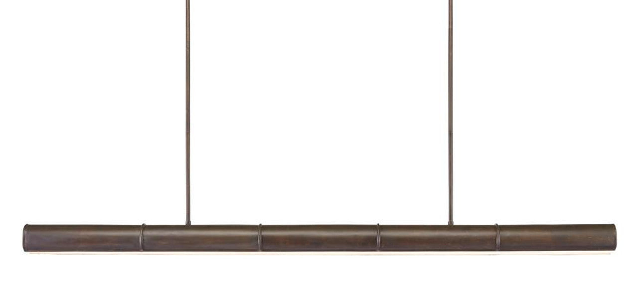 White Acrylic Linear chandelier - Nico Meadow for dining room view 4