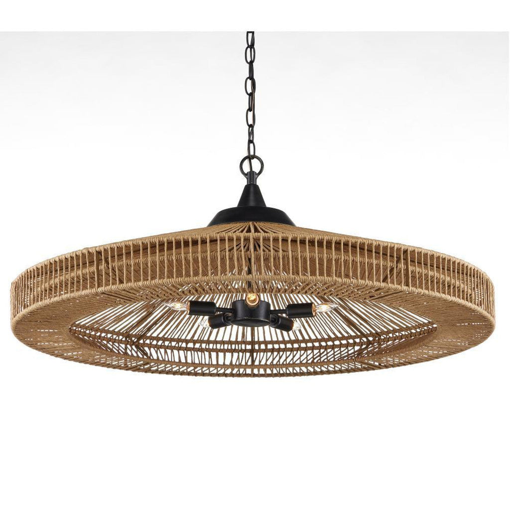 Black Iron Round chandelier - Tessa Peak for dining room view 1