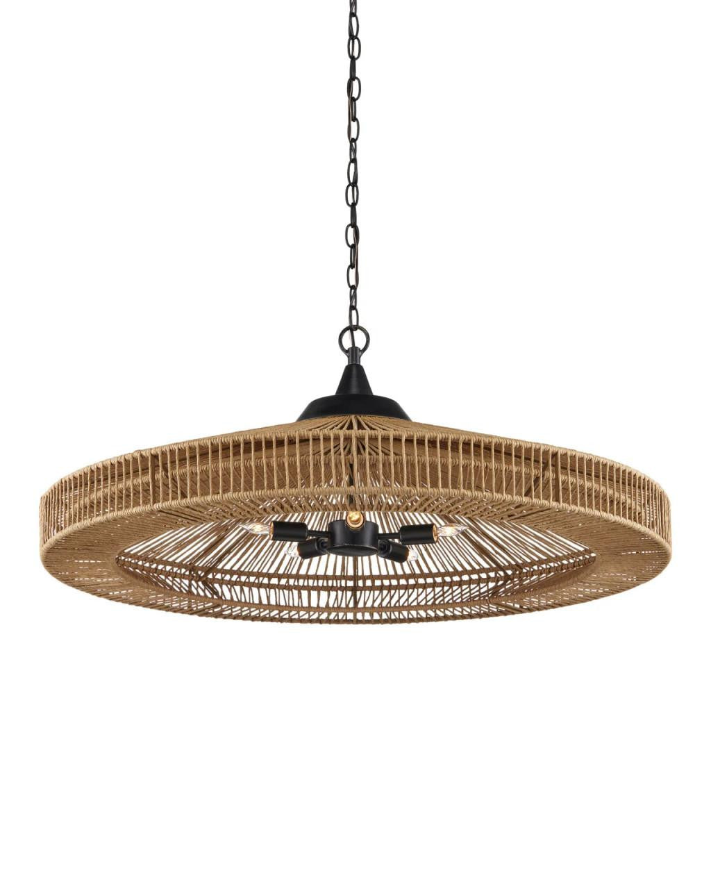 Black Iron Round chandelier - Tessa Peak for dining room view 6