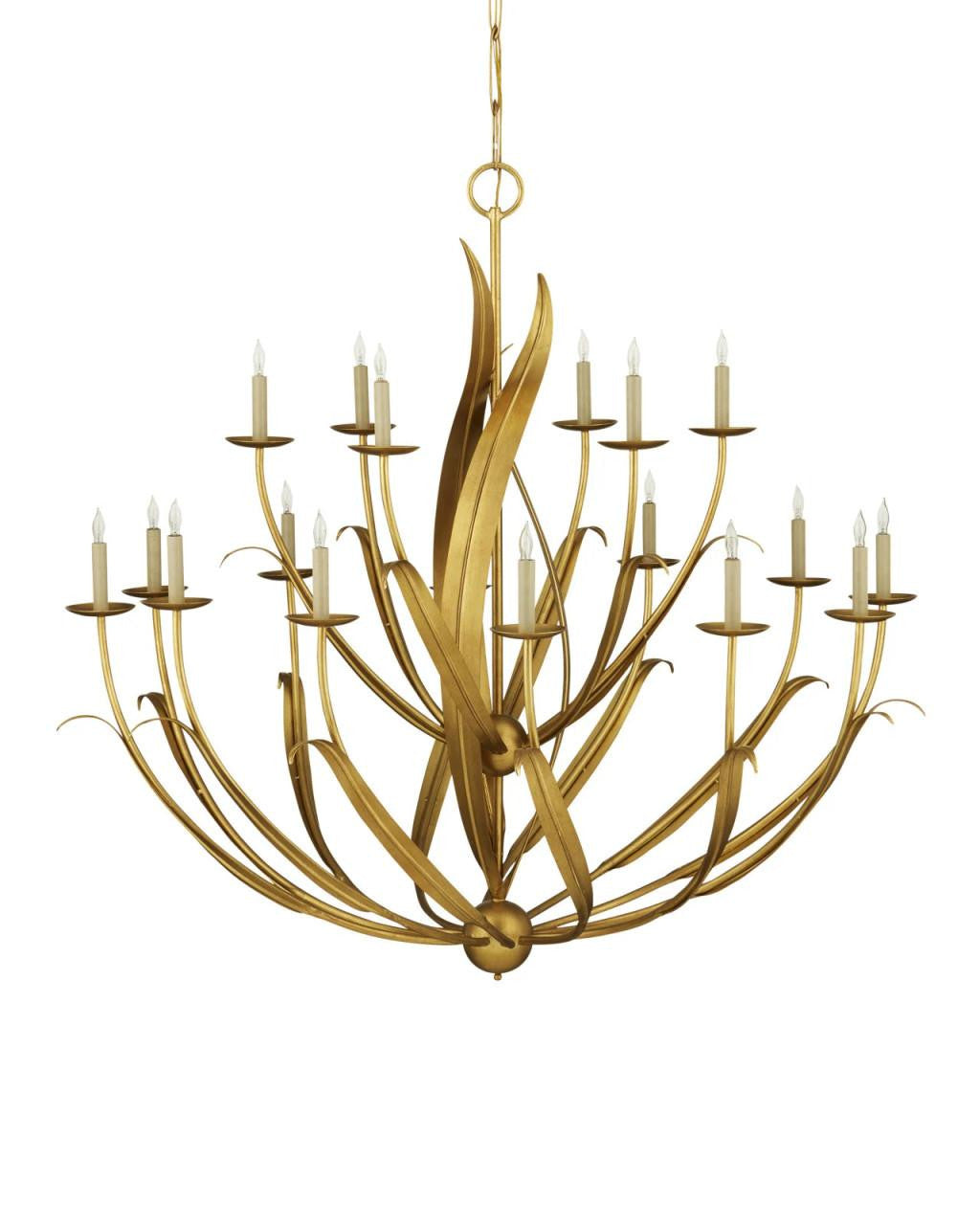 Gold Iron chandelier - Kairo Verge for dining room view 4