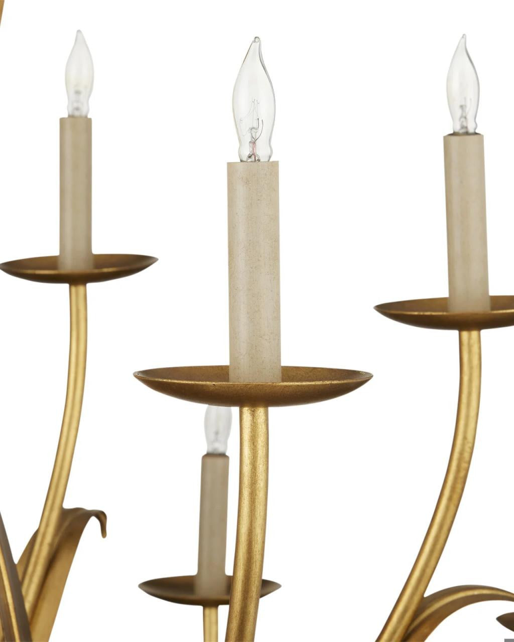 Gold Iron chandelier - Kairo Verge for dining room view 5
