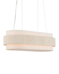 White Iron Round chandelier - Celeste Nest for dining room view 1