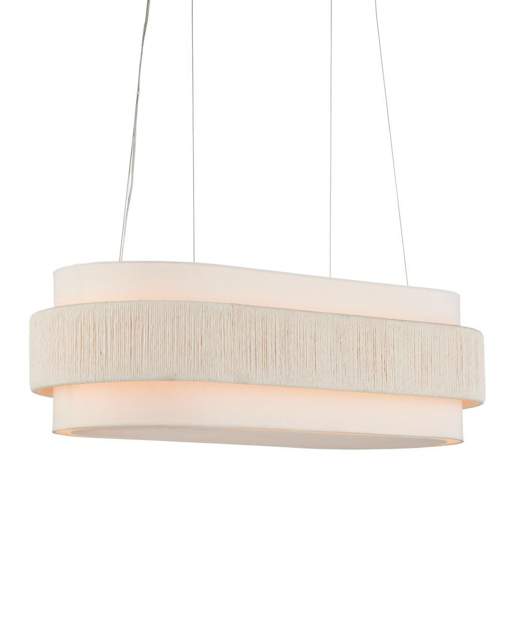 White Iron Round chandelier - Celeste Nest for dining room view 1