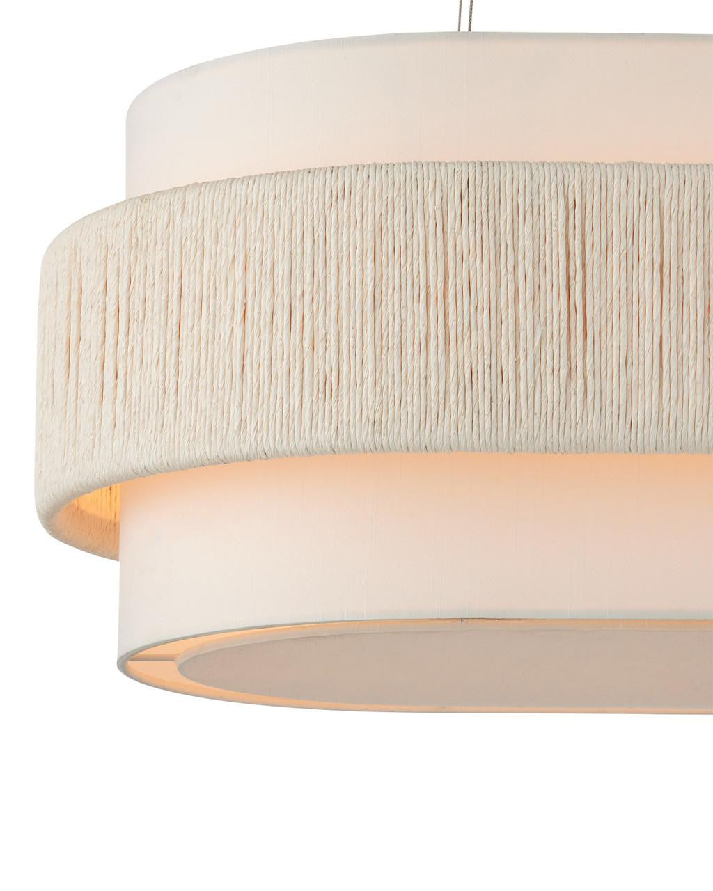 White Iron Round chandelier - Celeste Nest for dining room view 5