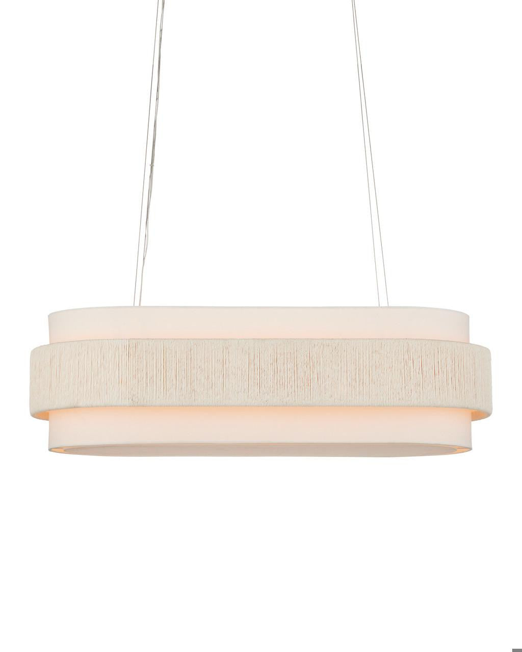 White Iron Round chandelier - Celeste Nest for dining room view 3