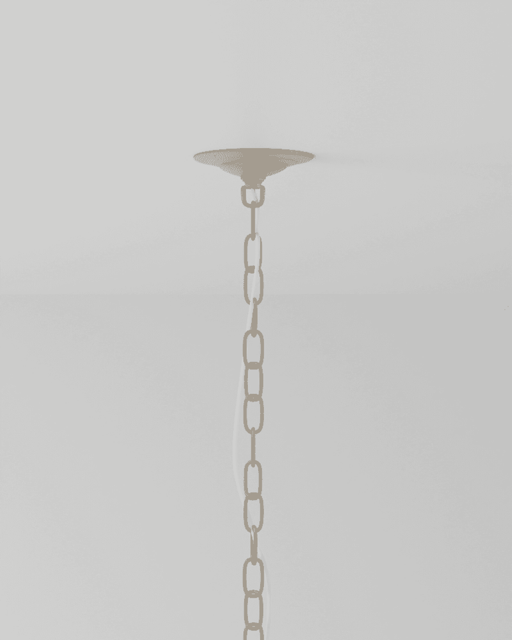 Gold Iron chandelier - Maris Trace for dining room view 3