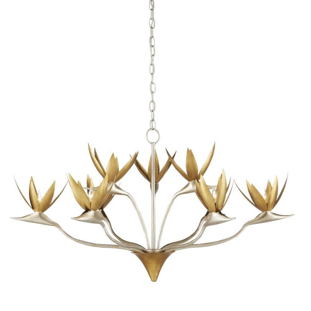 Gold Iron chandelier - Maris Trace for dining room view 1