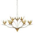 Gold Iron chandelier - Maris Trace for dining room view 1