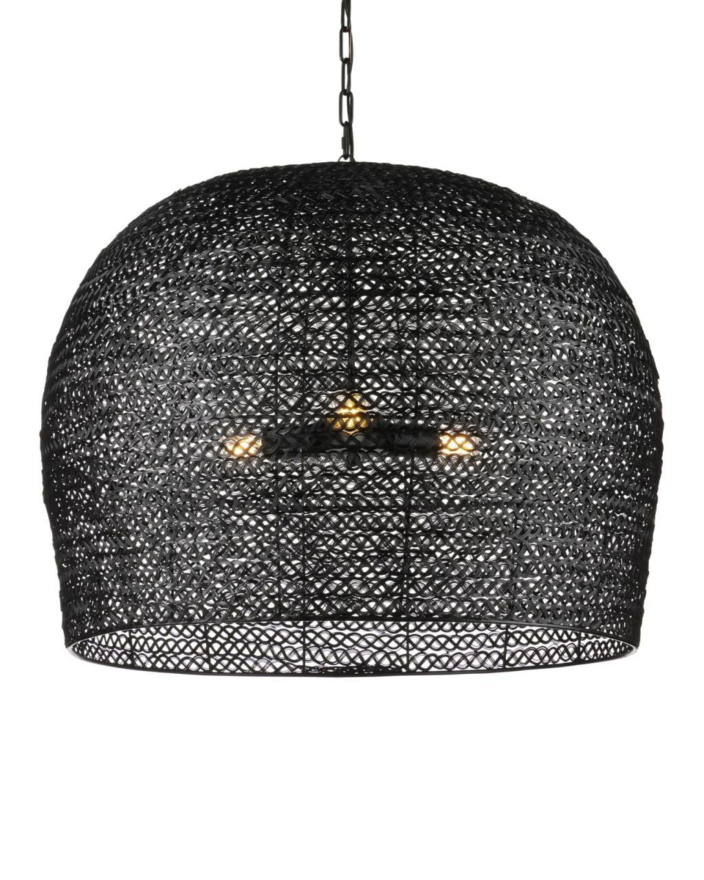 Black Iron Round chandelier - Tessa Peak for dining room view 7