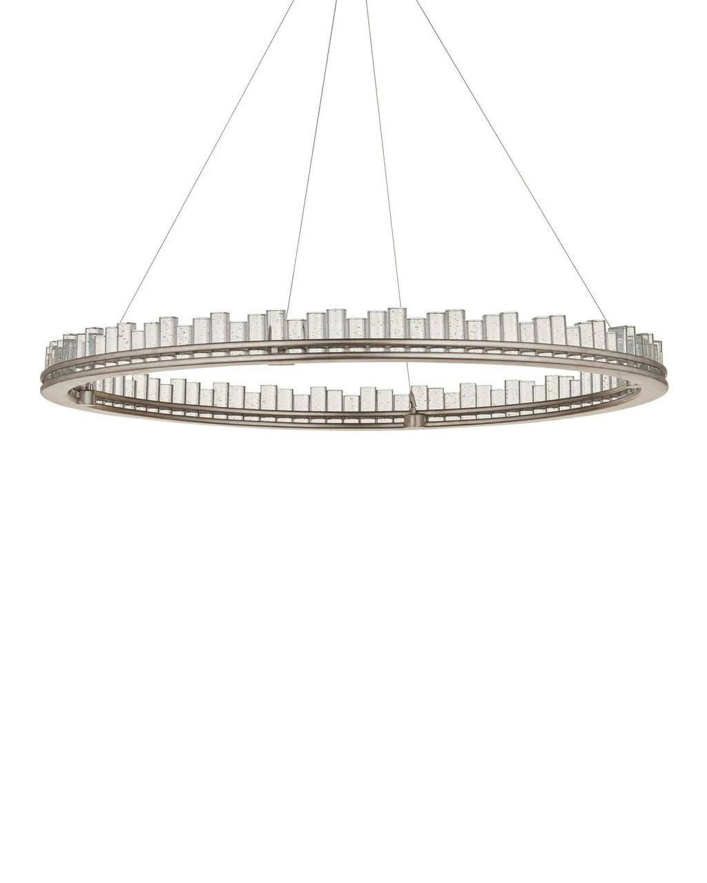Clear Crystal chandelier - Lumen Ray for dining room view 3