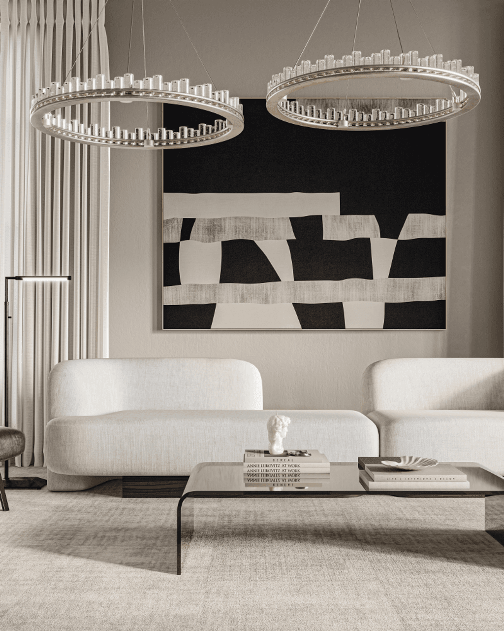 Clear Crystal chandelier - Ivara Ray for dining room view 7