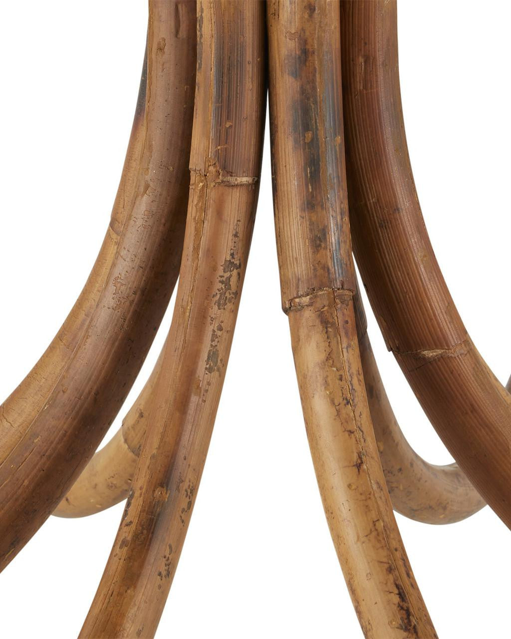 Natural Rattan Round chandelier - Yule Verge for dining room view 4