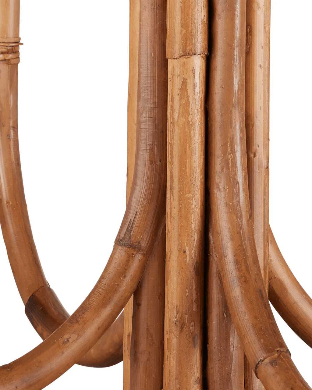 Natural Rattan Round chandelier - Vela Mist for dining room view 5