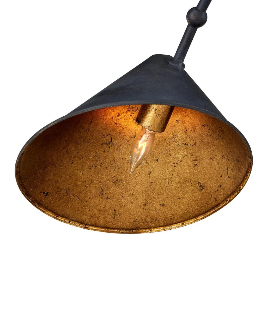 Black Iron chandelier - Ottilie Verge for dining room view 2