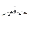 Black Iron chandelier - Ottilie Verge for dining room view 1