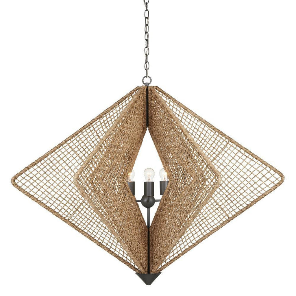 Natural Iron chandelier - Rosa Peak for dining room view 1