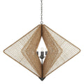 Natural Iron chandelier - Rosa Peak for dining room view 1