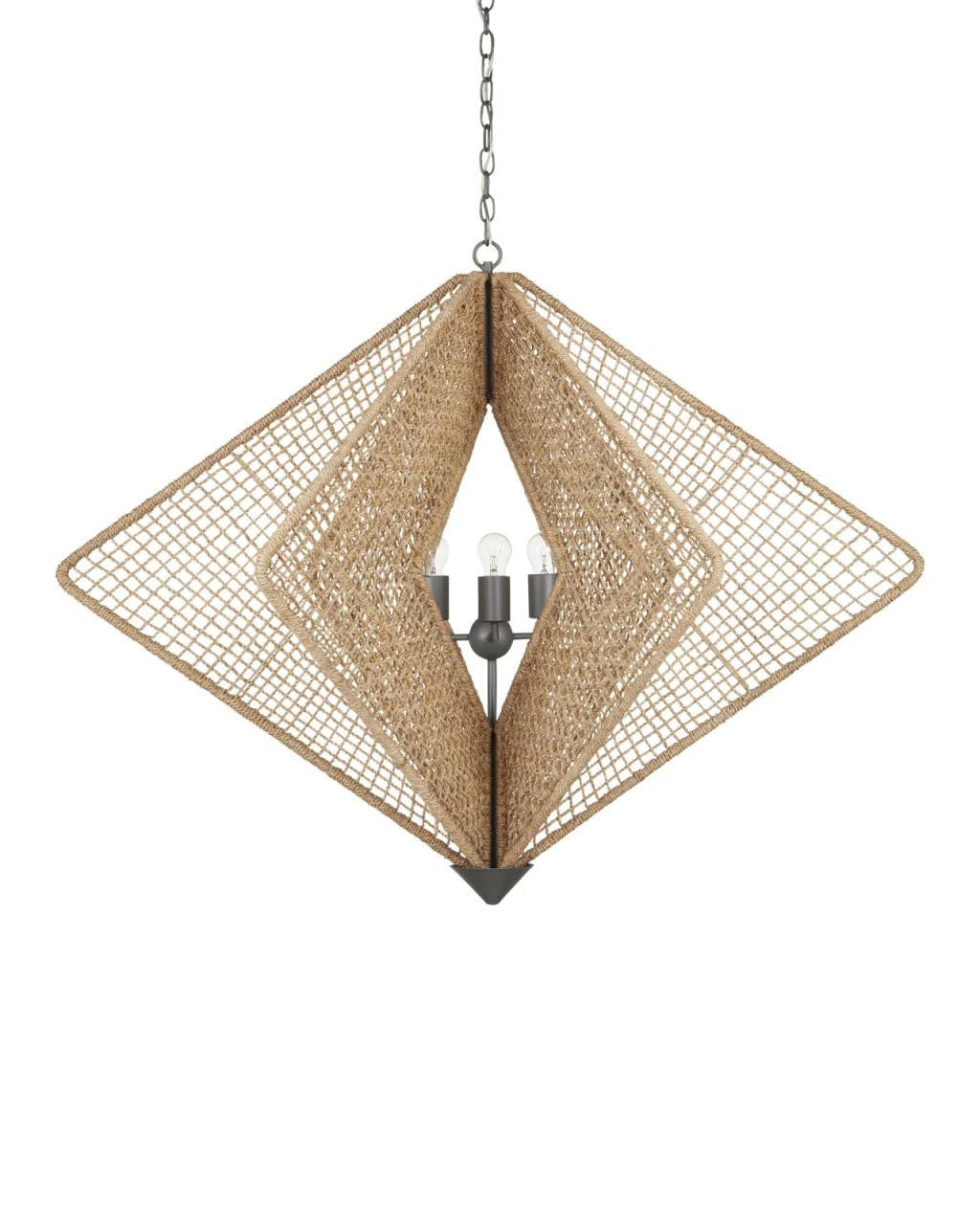 Natural Iron chandelier - Rosa Peak for dining room view 5