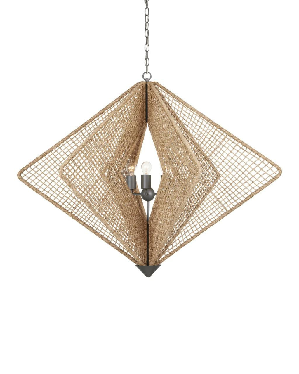 Natural Iron chandelier - Rosa Peak for dining room view 6