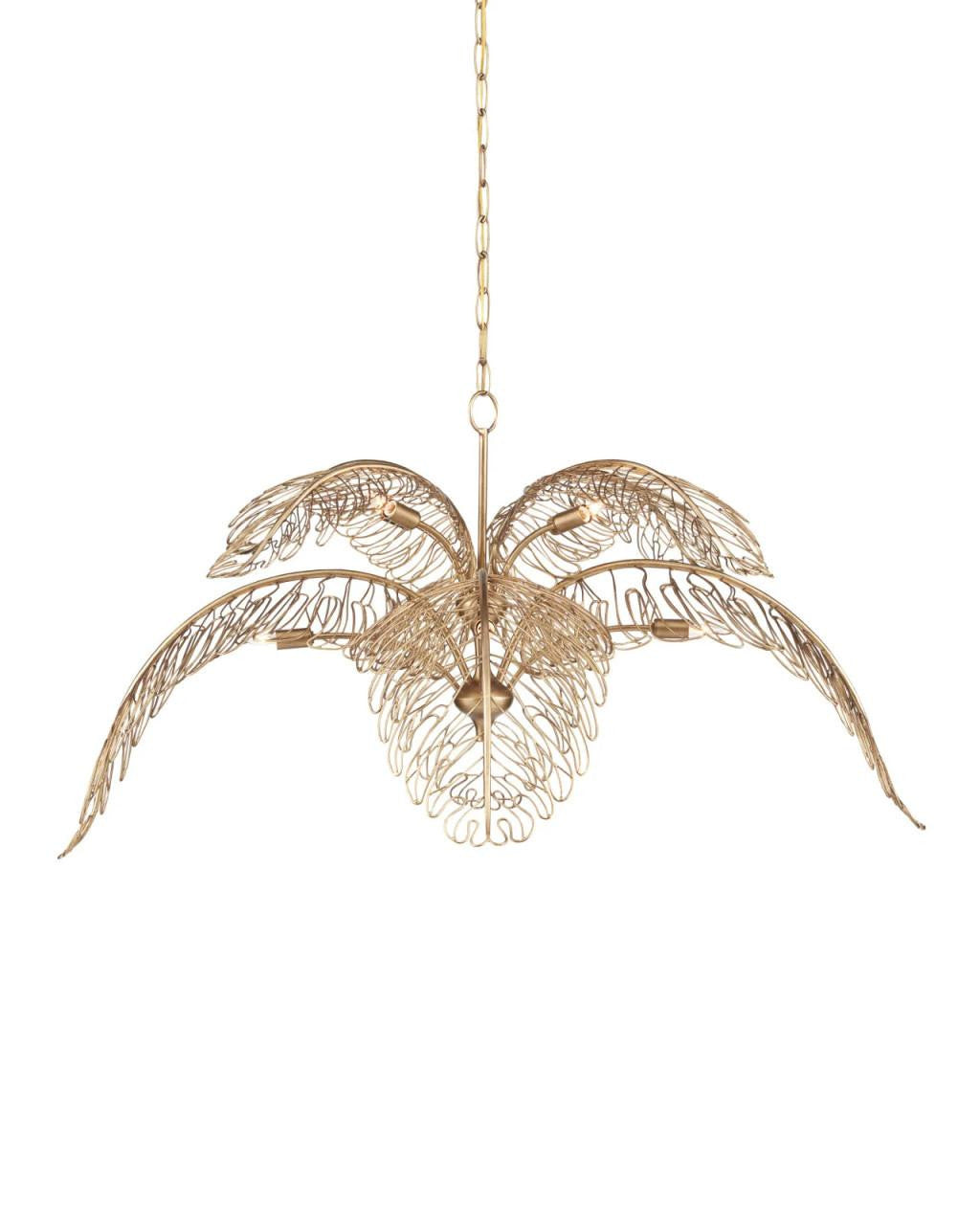 Brass Iron chandelier - Livia Meadow for dining room view 6