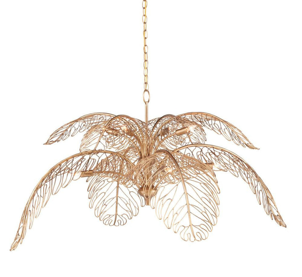Brass Iron chandelier - Livia Meadow for dining room view 1