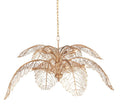 Brass Iron chandelier - Livia Meadow for dining room view 1