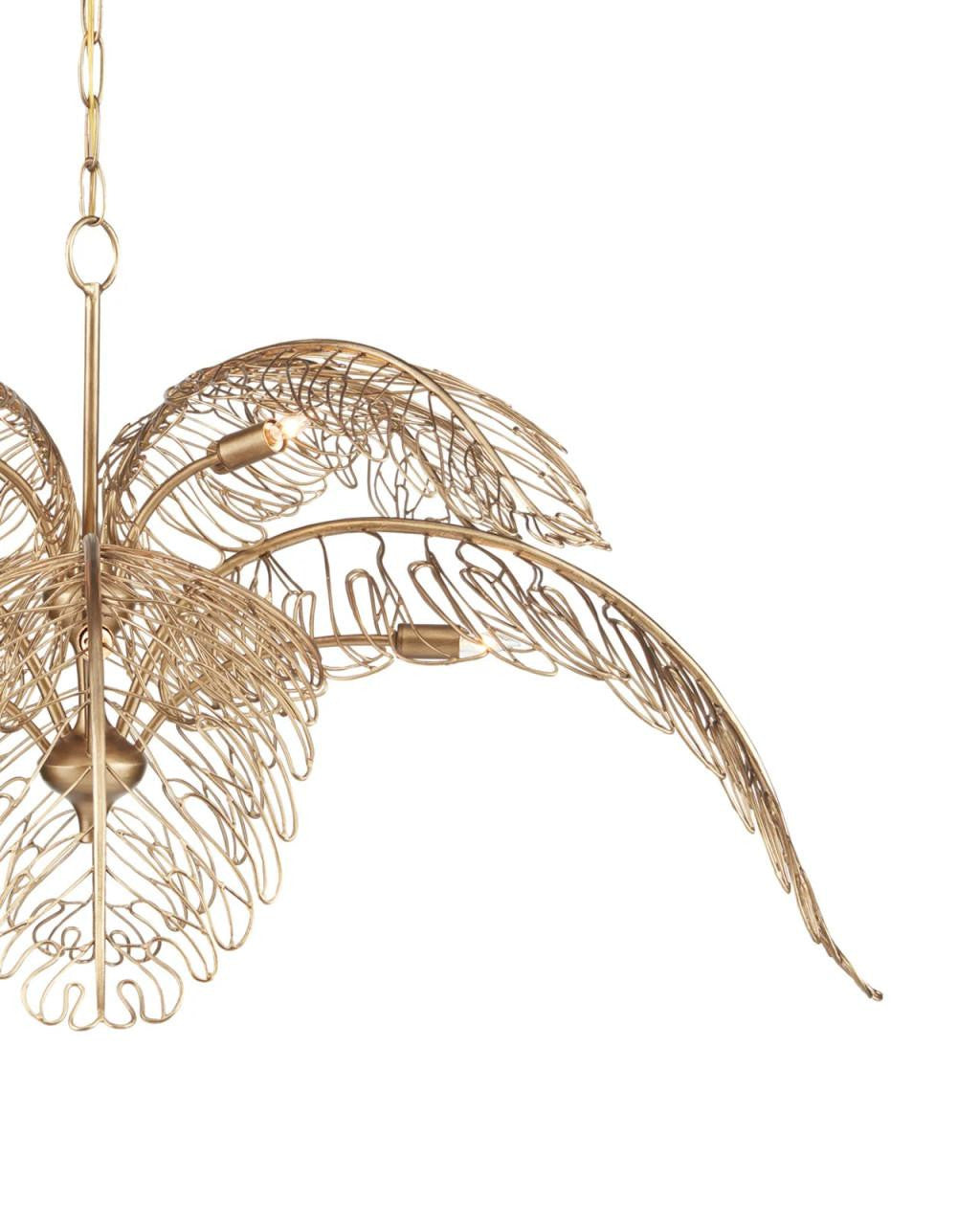Brass Iron chandelier - Livia Meadow for dining room view 3