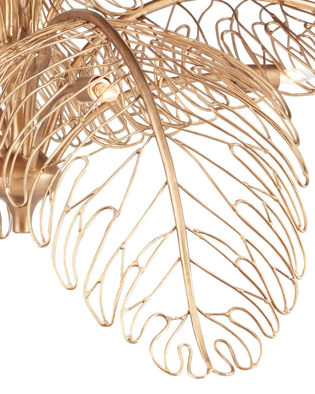 Brass Iron chandelier - Livia Meadow for dining room view 4