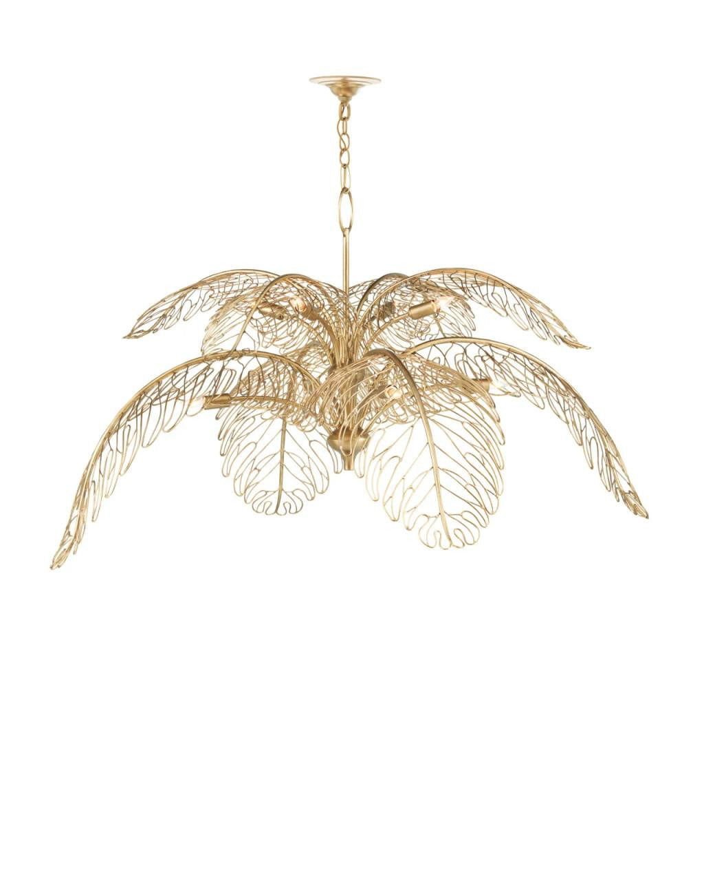 Brass Iron chandelier - Livia Meadow for dining room view 5