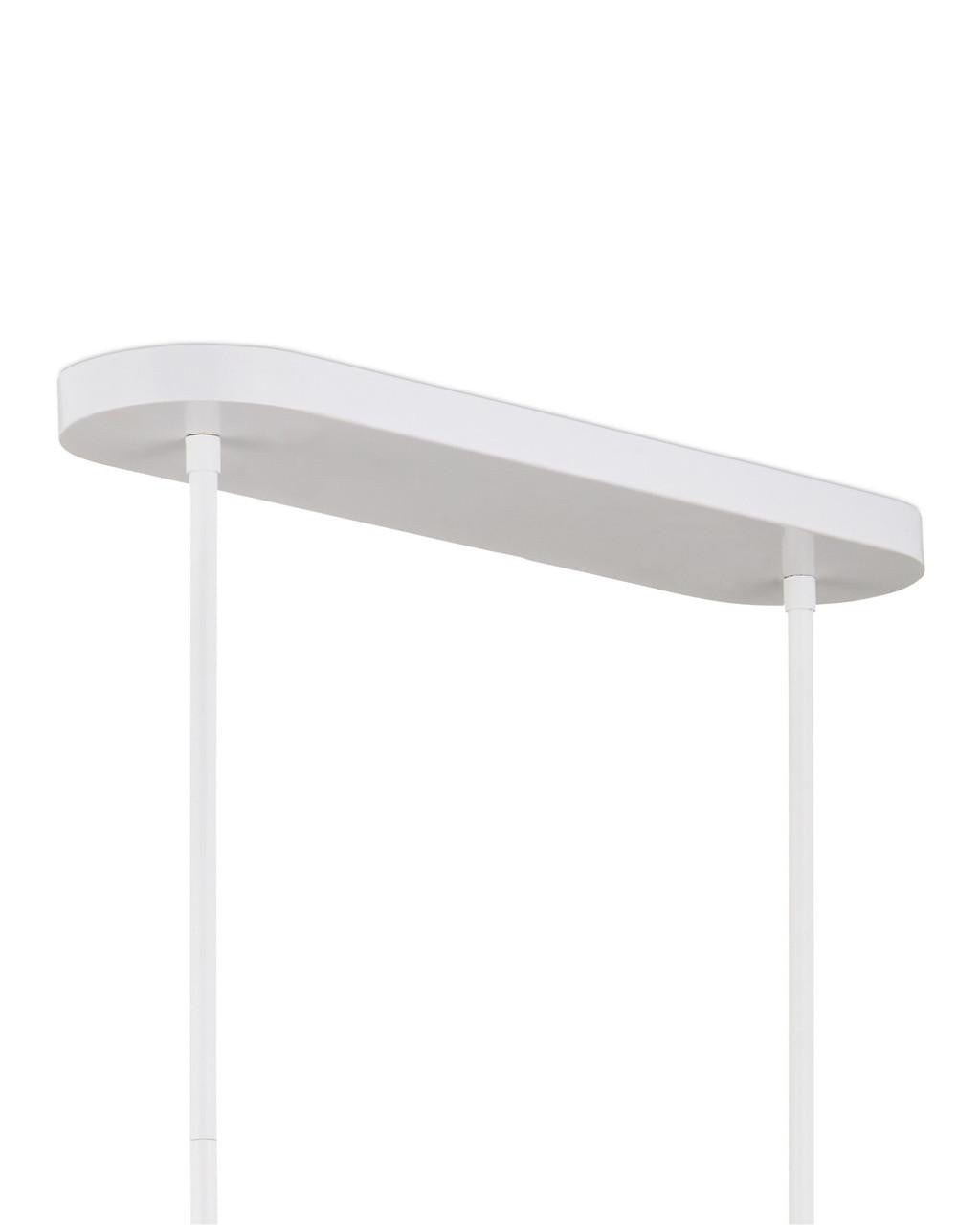 White Iron Round chandelier - Kora Point for dining room view 3