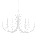 White Iron chandelier - Nerea Point for dining room view 1