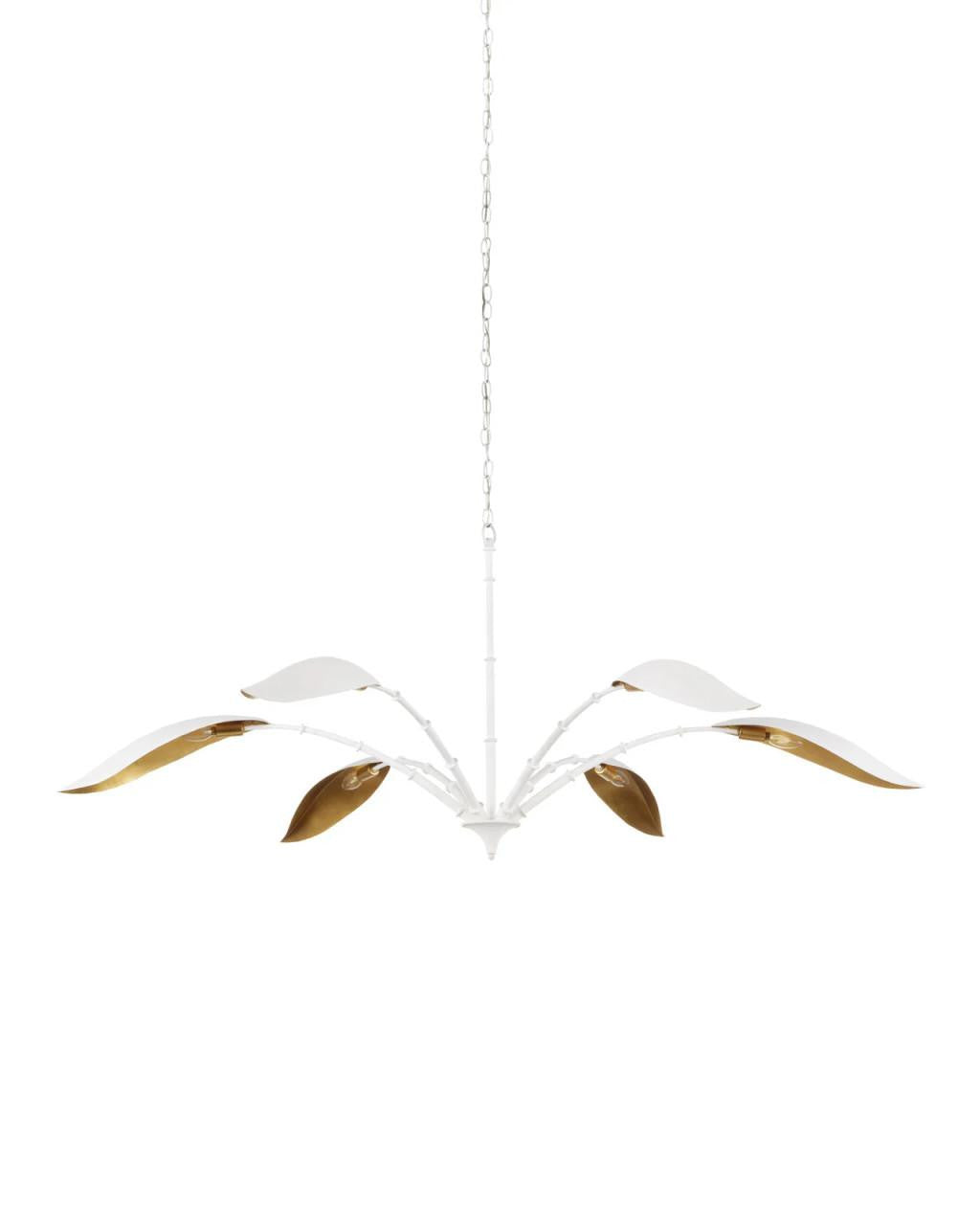 White Iron chandelier - Celeste Trace for dining room view 6