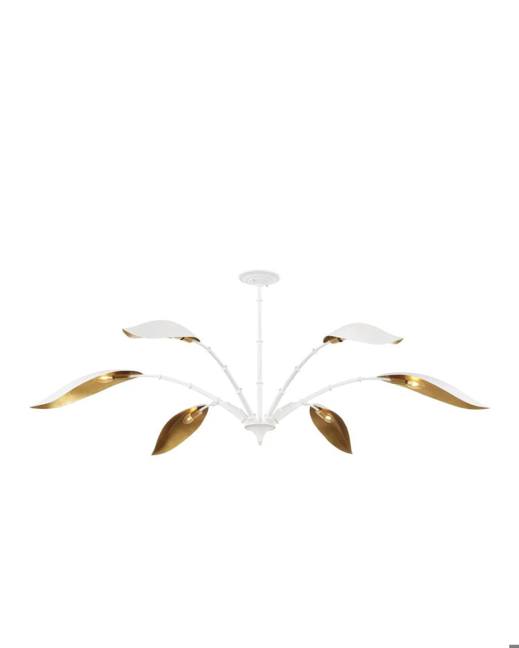 White Iron chandelier - Celeste Trace for dining room view 5