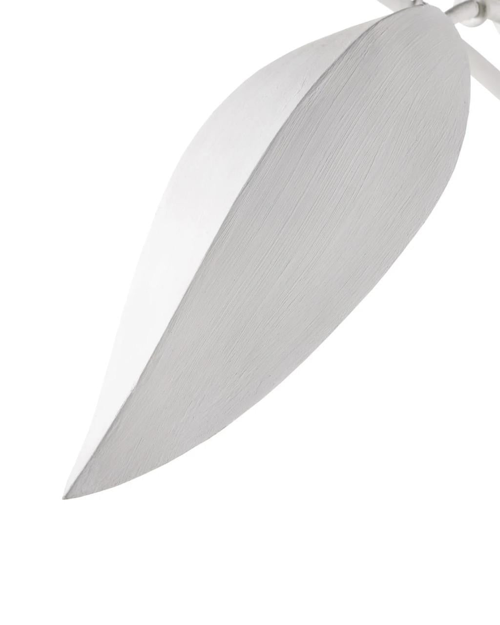 White Iron chandelier - Celeste Trace for dining room view 3