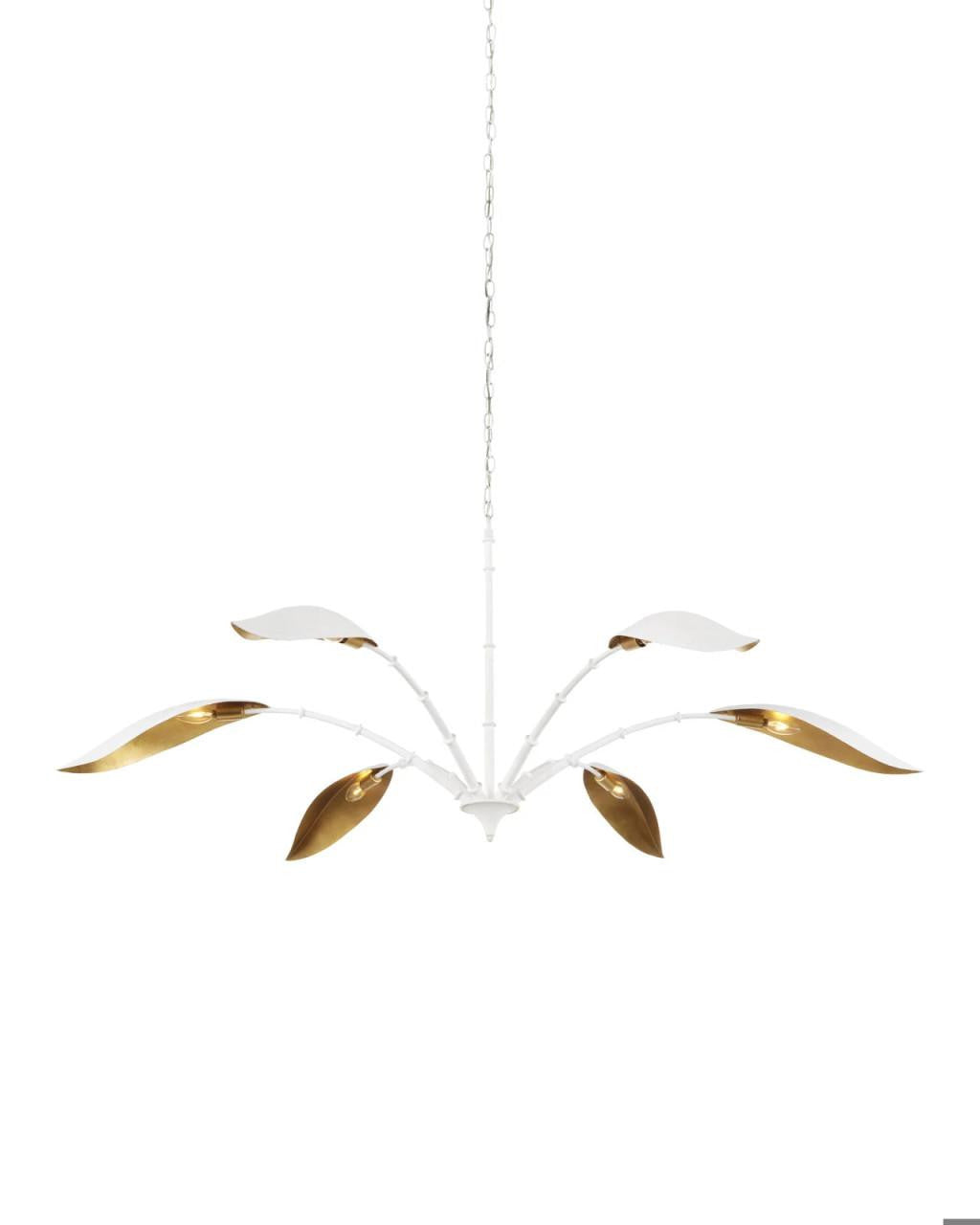 White Iron chandelier - Celeste Trace for dining room view 7