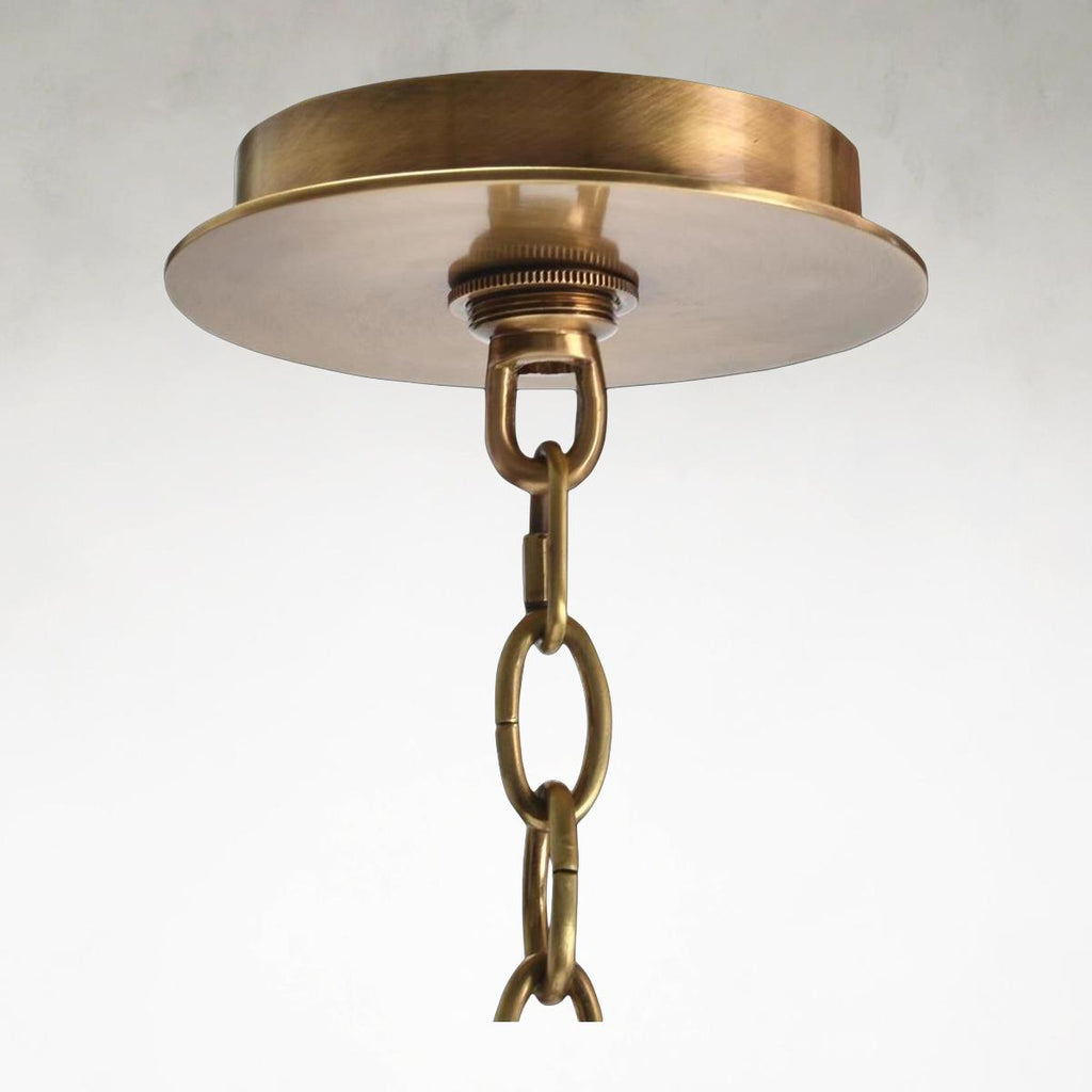 Brass Acrylic chandelier - Hera Stone for dining room view 4