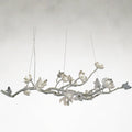 Silver Acrylic chandelier - Elara Ray for dining room view 1